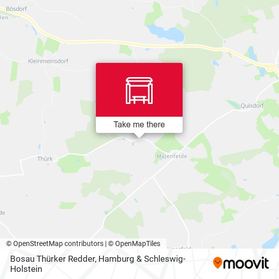Bosau Thürker Redder map