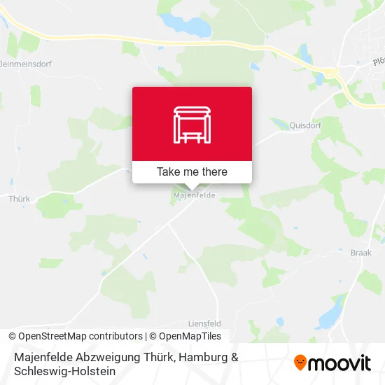 Карта Majenfelde Abzweigung Thürk