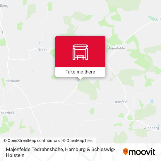Majenfelde Tedrahnshöhe map