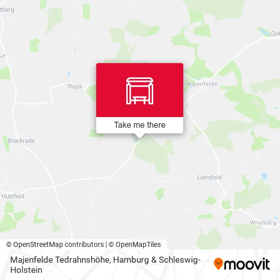 Карта Majenfelde Tedrahnshöhe