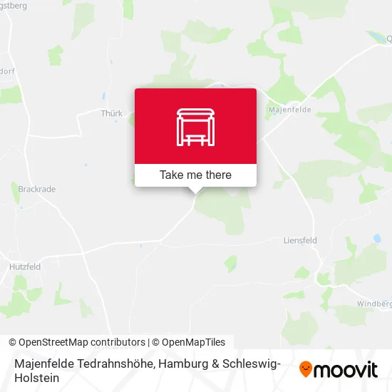 Карта Majenfelde Tedrahnshöhe