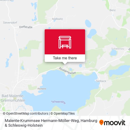 Malente-Krummsee Hermann-Möller-Weg map