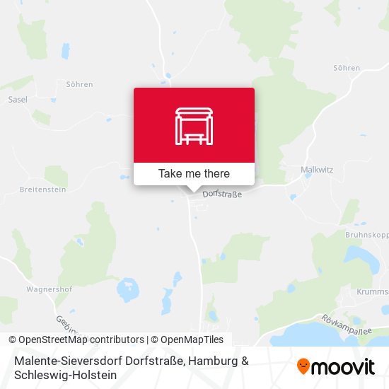 Malente-Sieversdorf Dorfstraße map