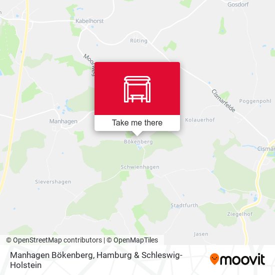 Manhagen Bökenberg map