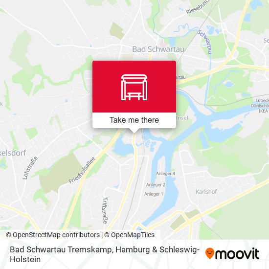 Bad Schwartau Tremskamp map