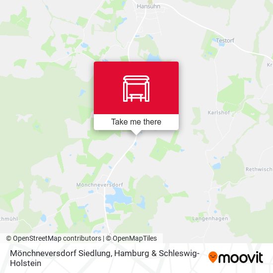 Mönchneversdorf Siedlung map