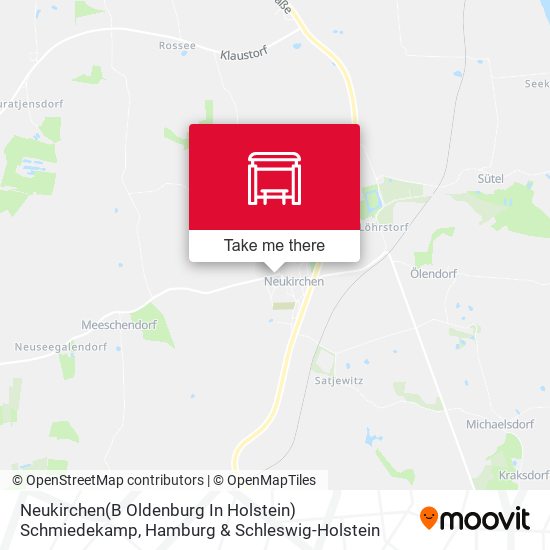 Neukirchen(B Oldenburg In Holstein) Schmiedekamp map