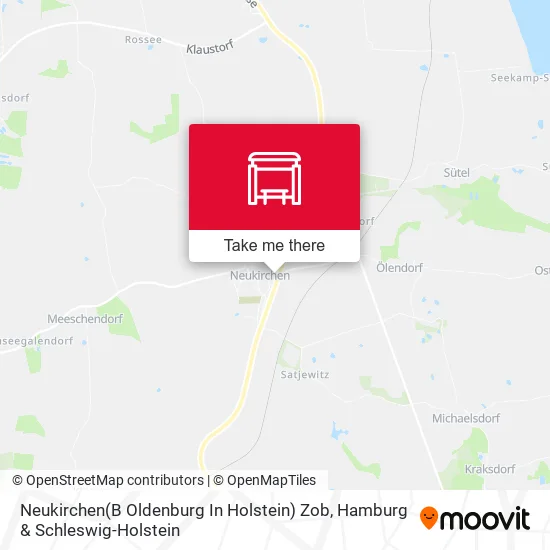 Карта Neukirchen(B Oldenburg In Holstein) Zob