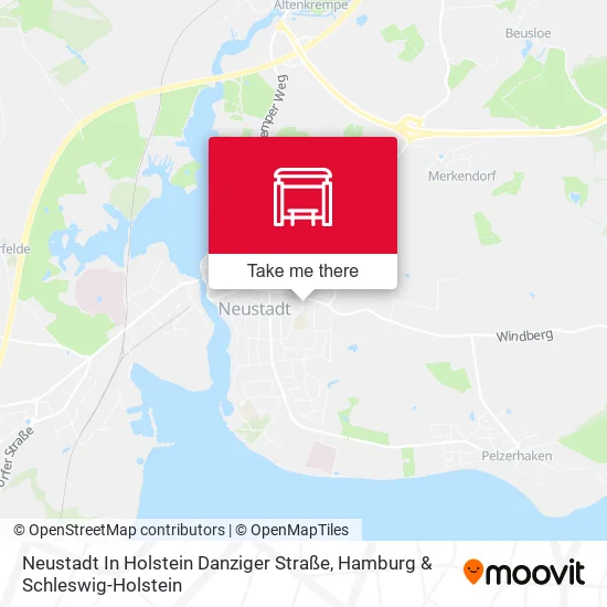 Карта Neustadt In Holstein Danziger Straße