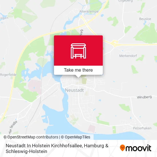 Карта Neustadt In Holstein Kirchhofsallee