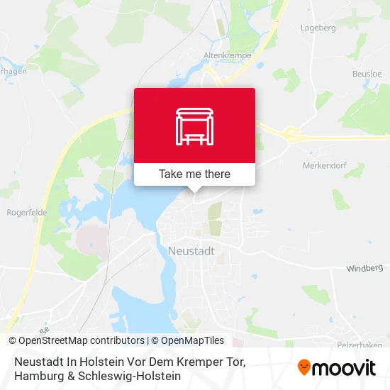 Карта Neustadt In Holstein Vor Dem Kremper Tor