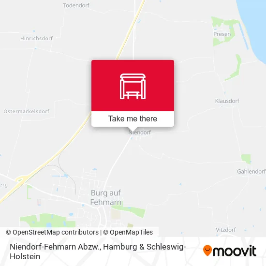 Карта Niendorf-Fehmarn Abzw.