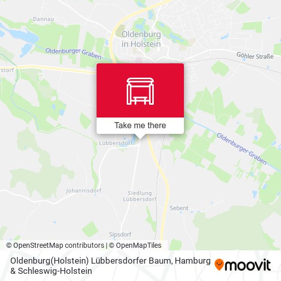 Oldenburg(Holstein) Lübbersdorfer Baum map