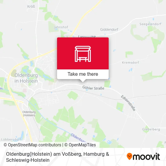 Карта Oldenburg(Holstein) am Voßberg