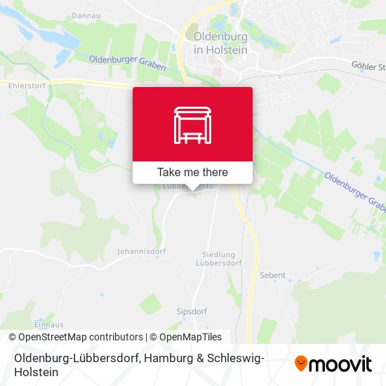 Oldenburg-Lübbersdorf map