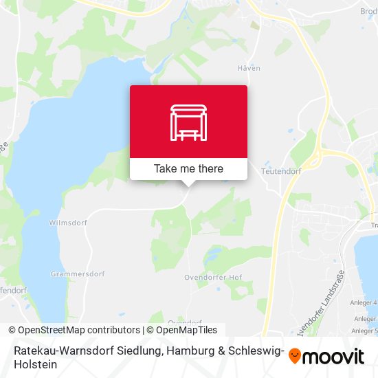 Ratekau-Warnsdorf Siedlung map