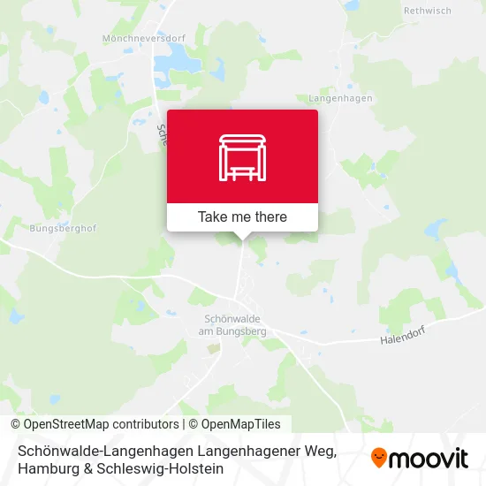 Карта Schönwalde-Langenhagen Langenhagener Weg