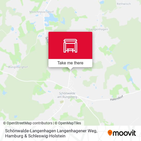 Schönwalde-Langenhagen Langenhagener Weg map