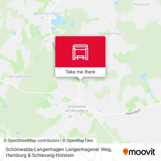 Карта Schönwalde-Langenhagen Langenhagener Weg