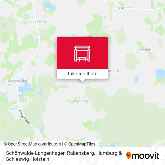 Карта Schönwalde-Langenhagen Rabensberg