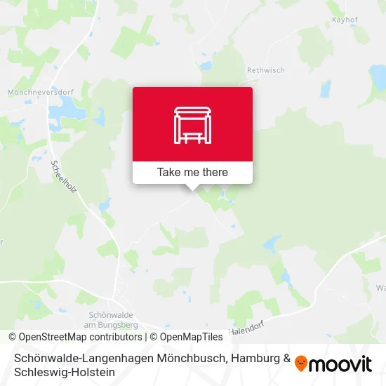 Карта Schönwalde-Langenhagen Mönchbusch