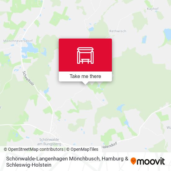 Schönwalde-Langenhagen Mönchbusch map
