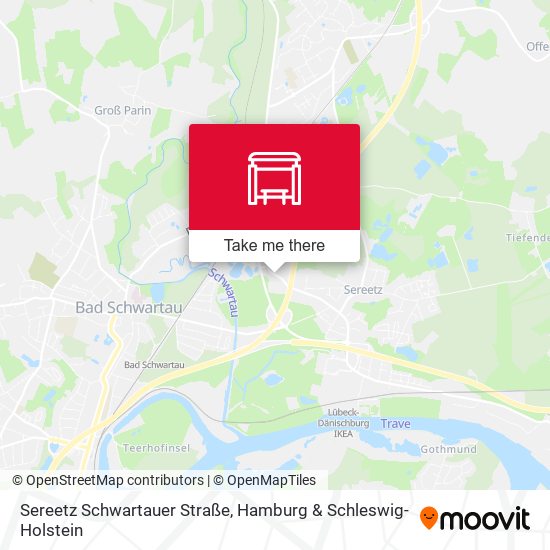 Sereetz Schwartauer Straße map