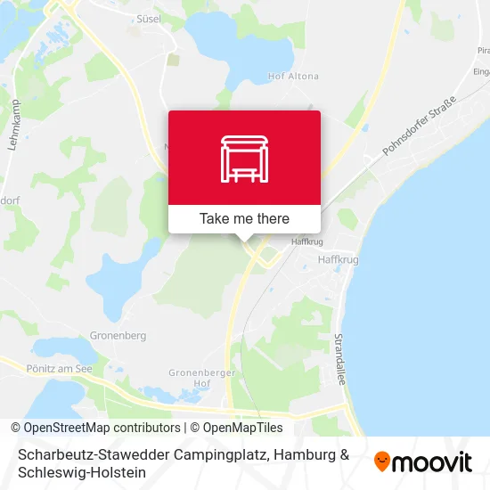 Карта Scharbeutz-Stawedder Campingplatz