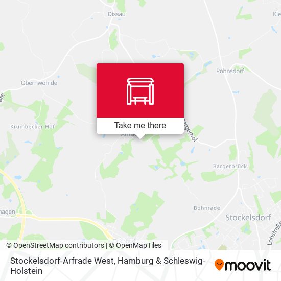 Stockelsdorf-Arfrade West map