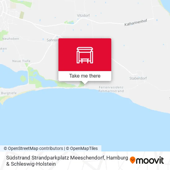 Карта Südstrand Strandparkplatz Meeschendorf