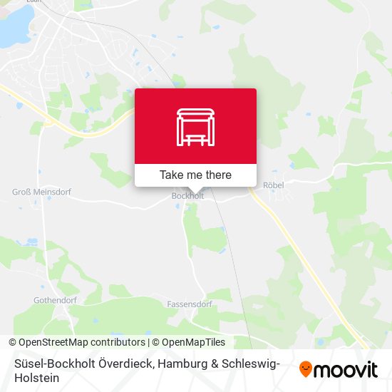 Süsel-Bockholt Överdieck map