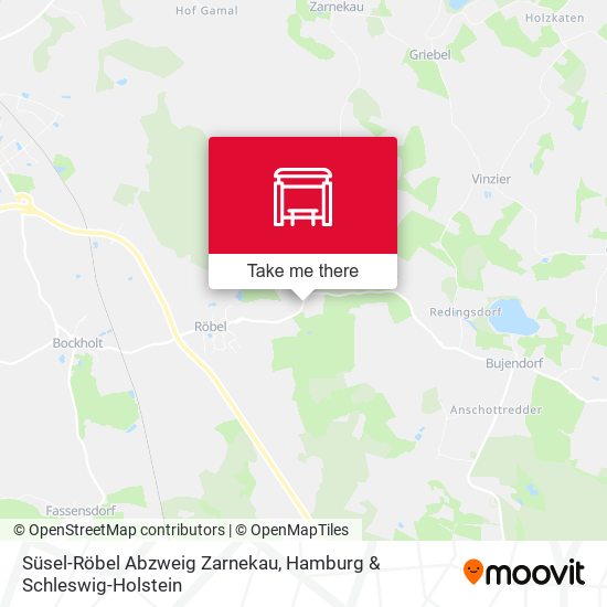 Süsel-Röbel Abzweig Zarnekau map