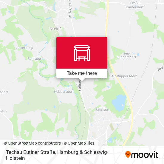 Карта Techau Eutiner Straße