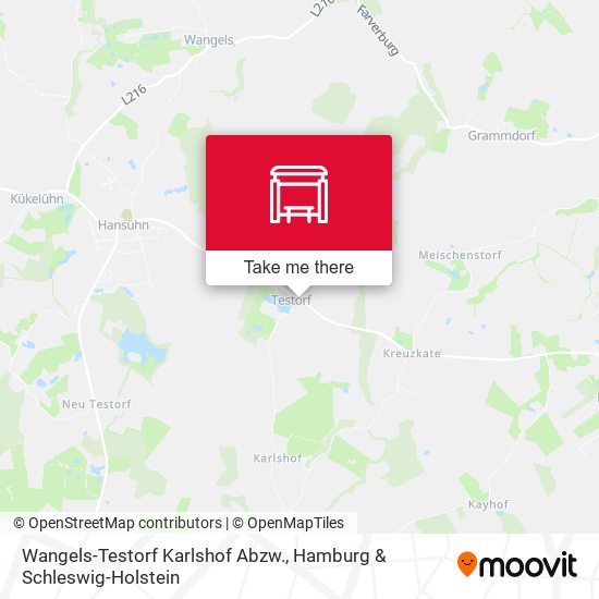 Wangels-Testorf Karlshof Abzw. map