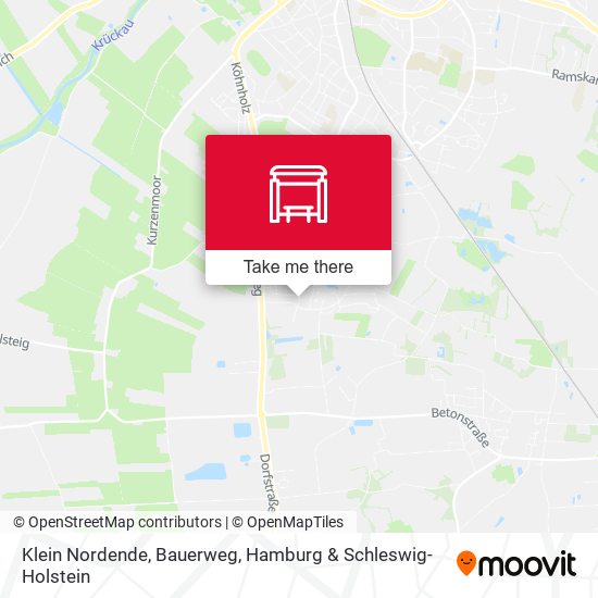 Klein Nordende, Bauerweg map