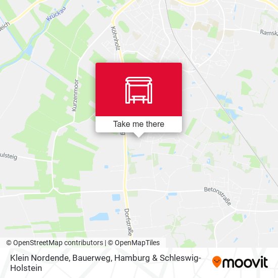 Klein Nordende, Bauerweg map