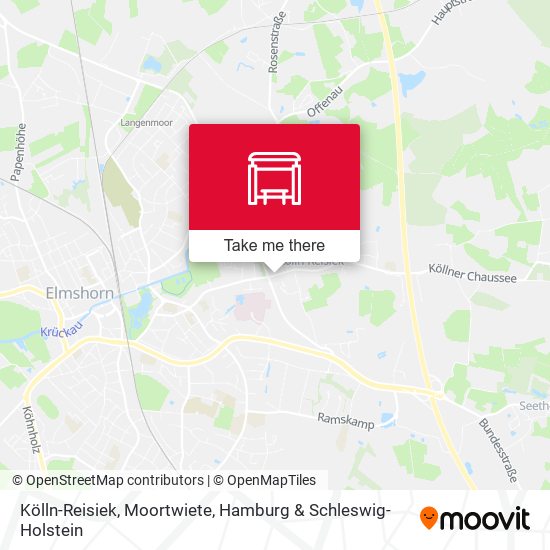 Kölln-Reisiek, Moortwiete map
