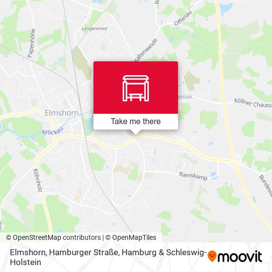 Elmshorn, Hamburger Straße map