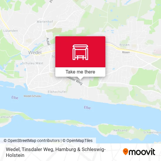 Карта Wedel, Tinsdaler Weg