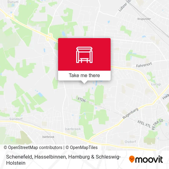 Карта Schenefeld, Hasselbinnen