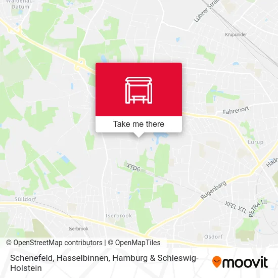 Карта Schenefeld, Hasselbinnen