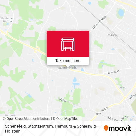 Карта Schenefeld, Stadtzentrum