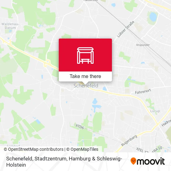 Карта Schenefeld, Stadtzentrum