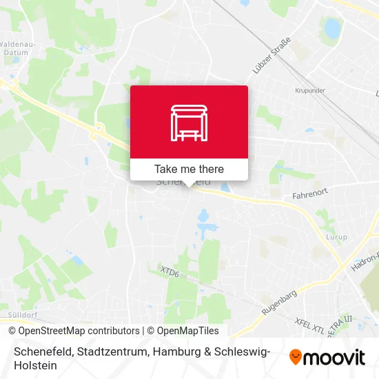 Карта Schenefeld, Stadtzentrum