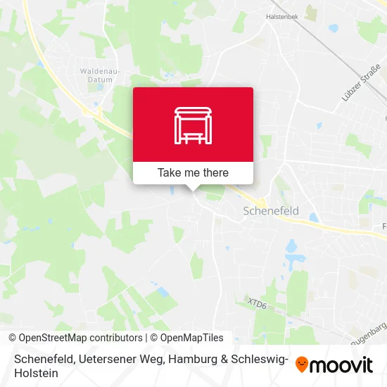 Карта Schenefeld, Uetersener Weg