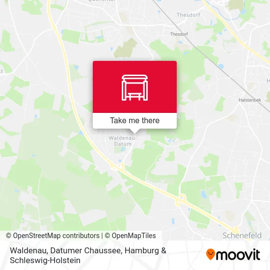 Waldenau, Datumer Chaussee map