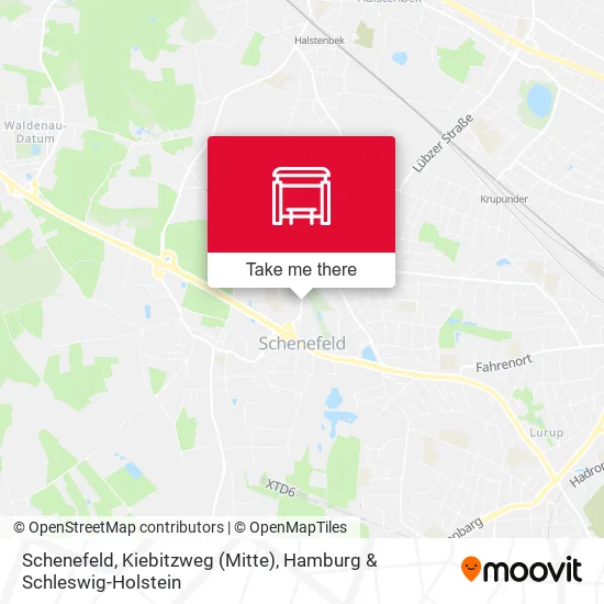 Schenefeld, Kiebitzweg (Mitte) map