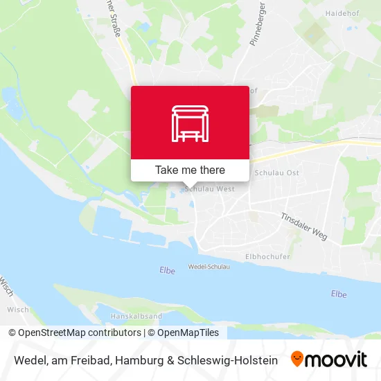 Карта Wedel, am Freibad