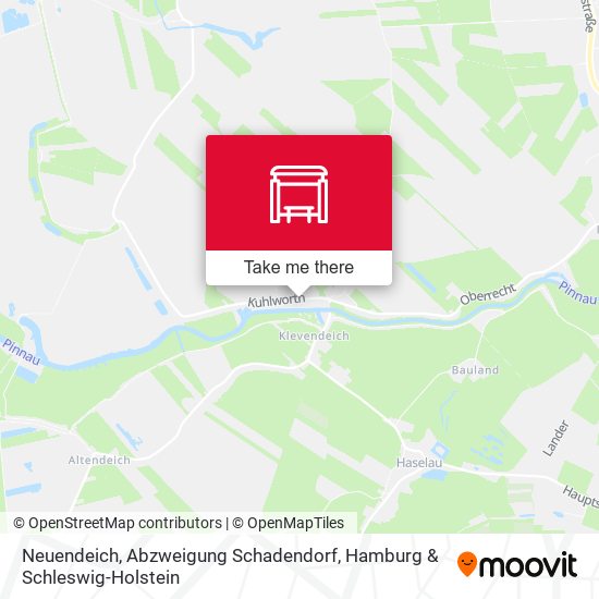 Neuendeich, Abzweigung Schadendorf map