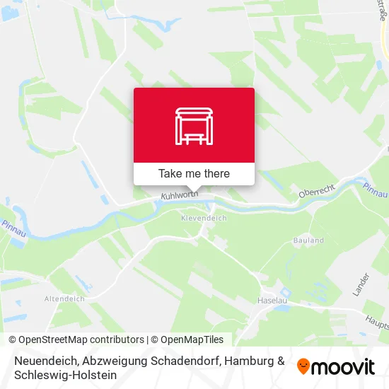 Карта Neuendeich, Abzweigung Schadendorf